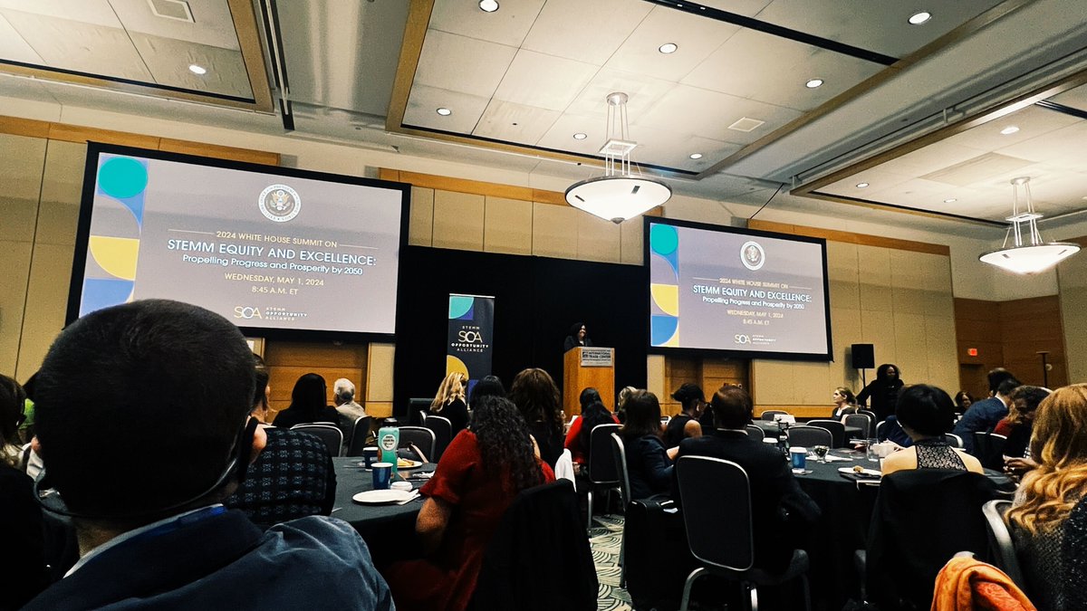 🏛 Yesterday, we were thrilled to attend the @SOA_2050 x @WHOSTP 2024 White House Summit on Equity and Excellence and witness the unveiling of the new National Strategy to achieve equity in #STEMM. We are committed to building a STEMM ecosystem rooted in equity and inclusion.