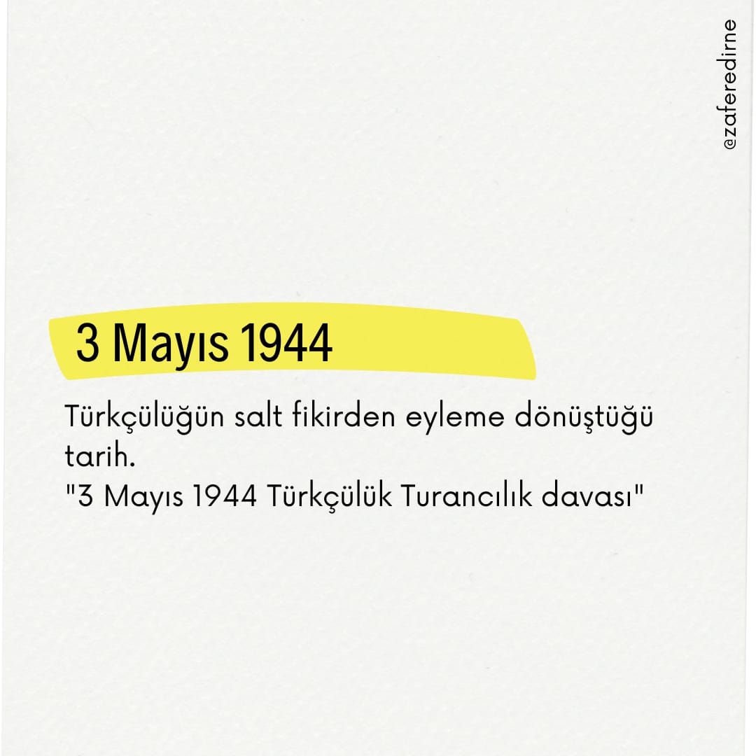 Zafer Sözlük: '' 3 Mayıs 1944'' @zaferpartisi @umitozdag @serkanhankonak