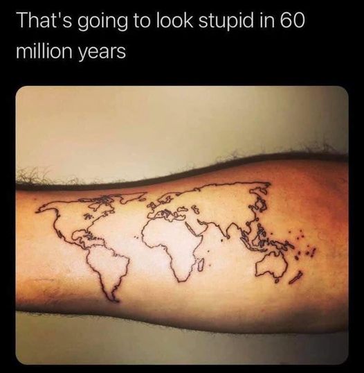 As a geologist AND spatial data guy, I approve, not that you maybe care...  🙃
#mappymeme #geography #GIS #spatial #mapping #geology #earth #global #tectonics #platetectonics