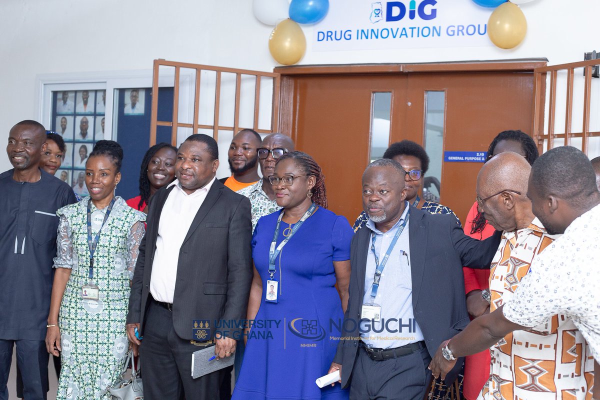 NMIMR_UG's tweet photo. A brief ceremony has been held to commission the refurbished Medicinal Chemistry Laboratory of the @drug_innovation at the Department of Chemistry, @UnivofGh, as part of the "Supporting a Drug Discovery Hub in Ghana" project led by Prof. @DorothyYeboahM1, Director, NMIMR.

(1/3) https://t.co/0HoFcmZJoY