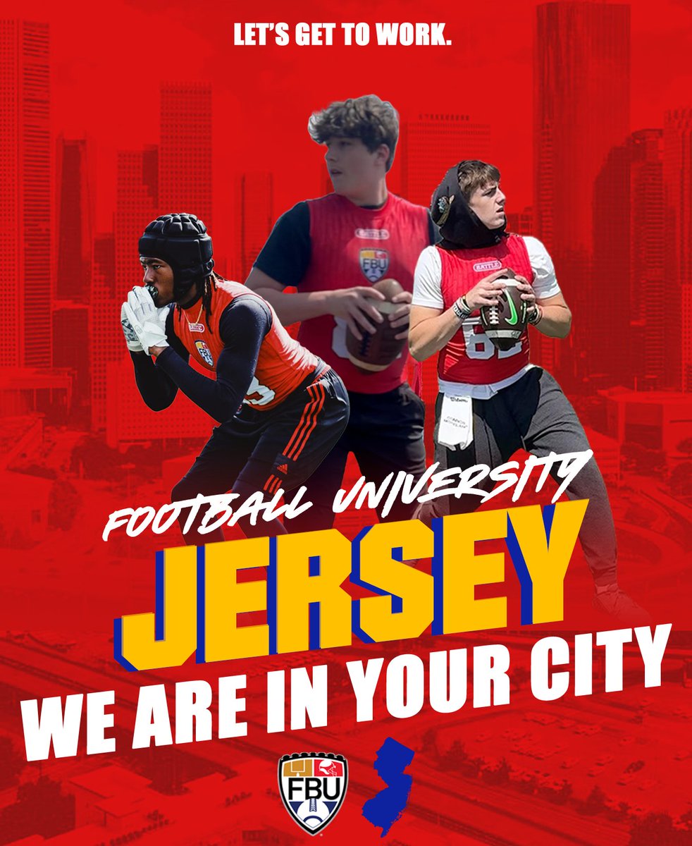 🗣️NEW JERSEY…We’re Here. FBU New Jersey this SATURDAY👀😤 Only a FEW spots left. Don’t miss your chance to #GetBetterHere 📷 footballuniversity.org #FBU @nj_fbu