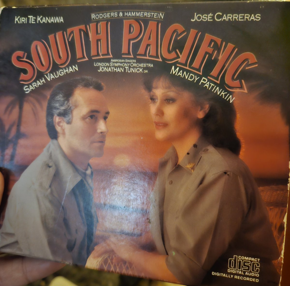 Waiting on this for ages. Stunning recording of South Pacific w/ @londonsymphony Kiri Te Kanawa & Jose Carreras shine but Mandy Patinkin's 'Younger than Springtime' is sublime Kiri recording I'm Gonna Wash that Man Right Out of my Hair here youtu.be/hWJLqzWpxiU?si… #musicals