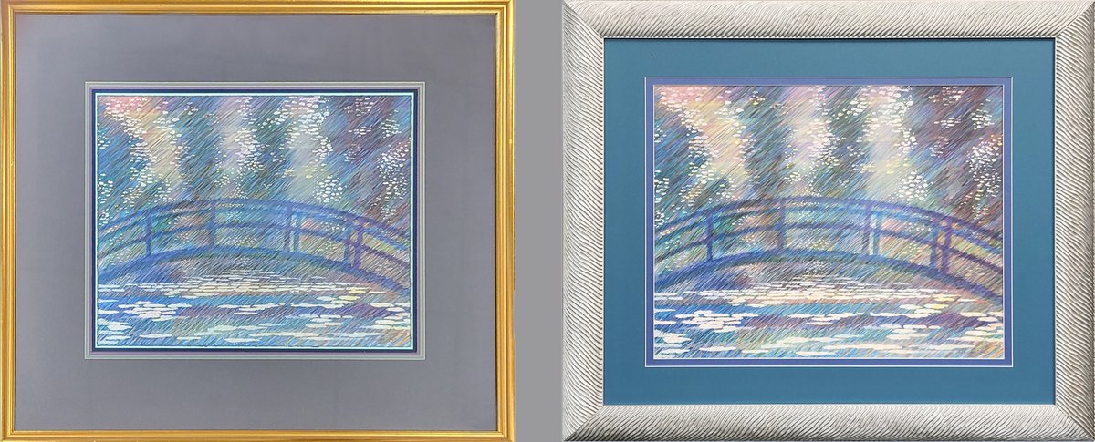 Faded mat? Outdated frame? Imagine what it would look like if @framestoyouinc did a framing makeover on it.
#frames #pictureframing #makeover #claudemonet #inspired #art