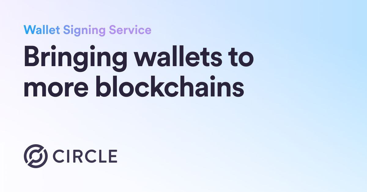 BuildOnCircle's tweet photo. 1/ Attention developers 📣 are you looking to power apps and bring Web3 wallets to more blockchains?

Today, @circle announced ‘Wallet Signing Service’ - a new offering that can work with your desired blockchain to bring your app to the masses.
https://t.co/1fAE4CmbaO https://t.co/v4jyggofHq