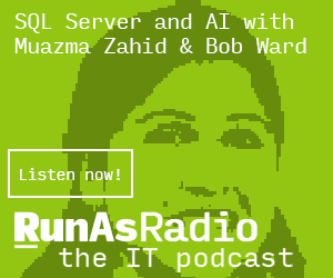 Remember SQL Server Natural Language Query? It's back! Kinda. @bobwardms and @MuazmaZahid talk on RunAsRadio at runasradio.com/Shows/Show/930 about the role of large language models in SQL Server - including natural language querying!