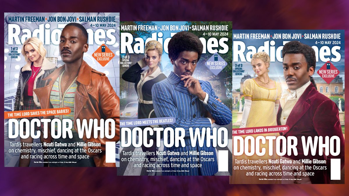 The Doctor and Ruby are featured on THREE special covers of this week's @RadioTimes! Which one are you picking up? 🤩 #DoctorWho