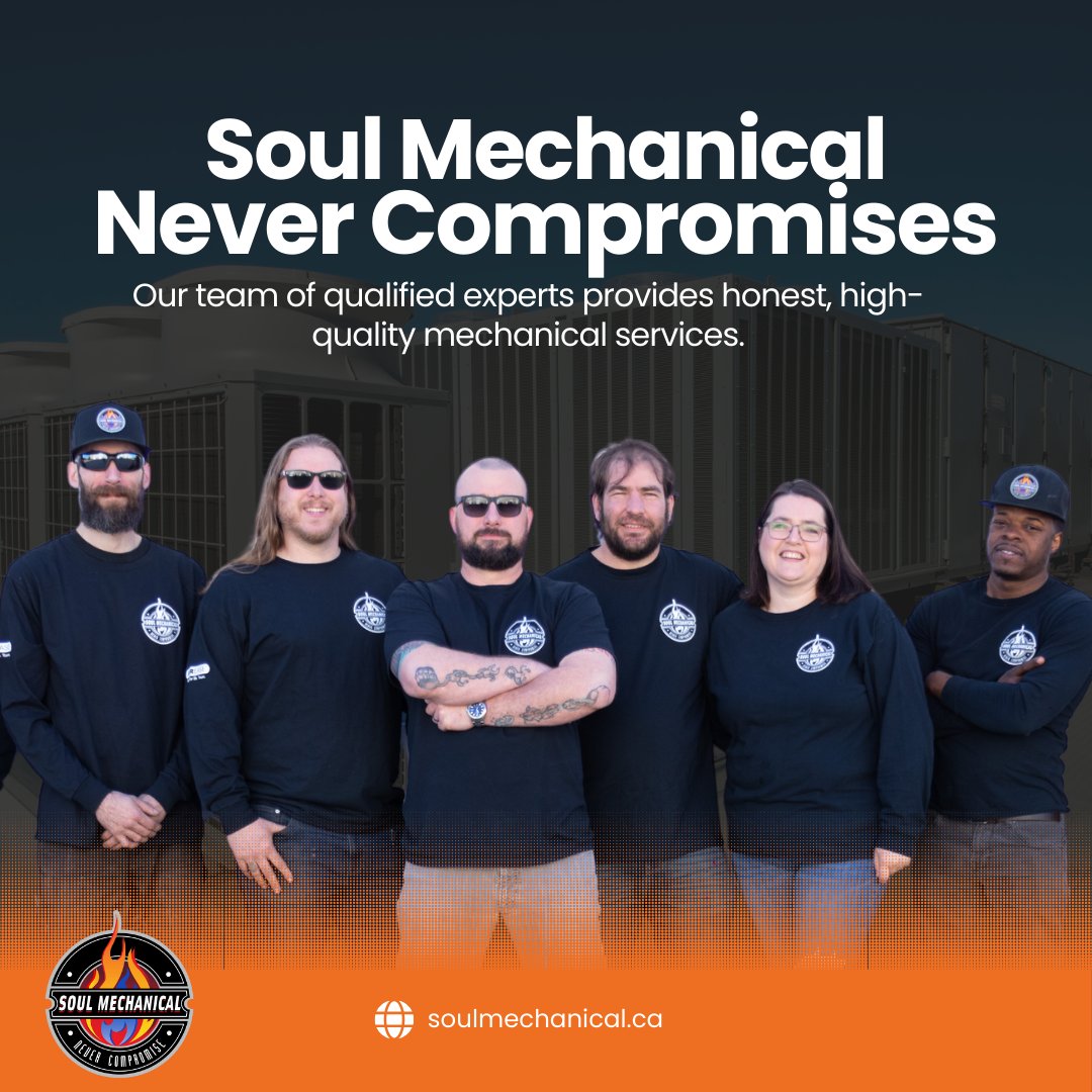 Quality isn't just a goal; it's our standard. At Soul Mechanical, we never compromise on excellence. 
Trust our team of experts for top-notch mechanical services every time. 🕛

#Mechanical #TrustTheExperts  #SoulMechanical #MechanicalSolutions  #Plumbing #HVAC