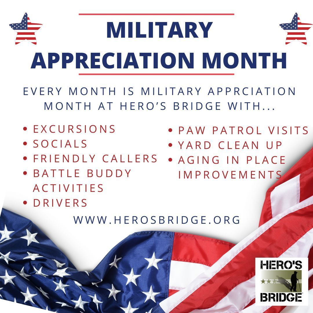 We appreciate our veterans every month of the year! #militaryappreciationmonth #veteransupport