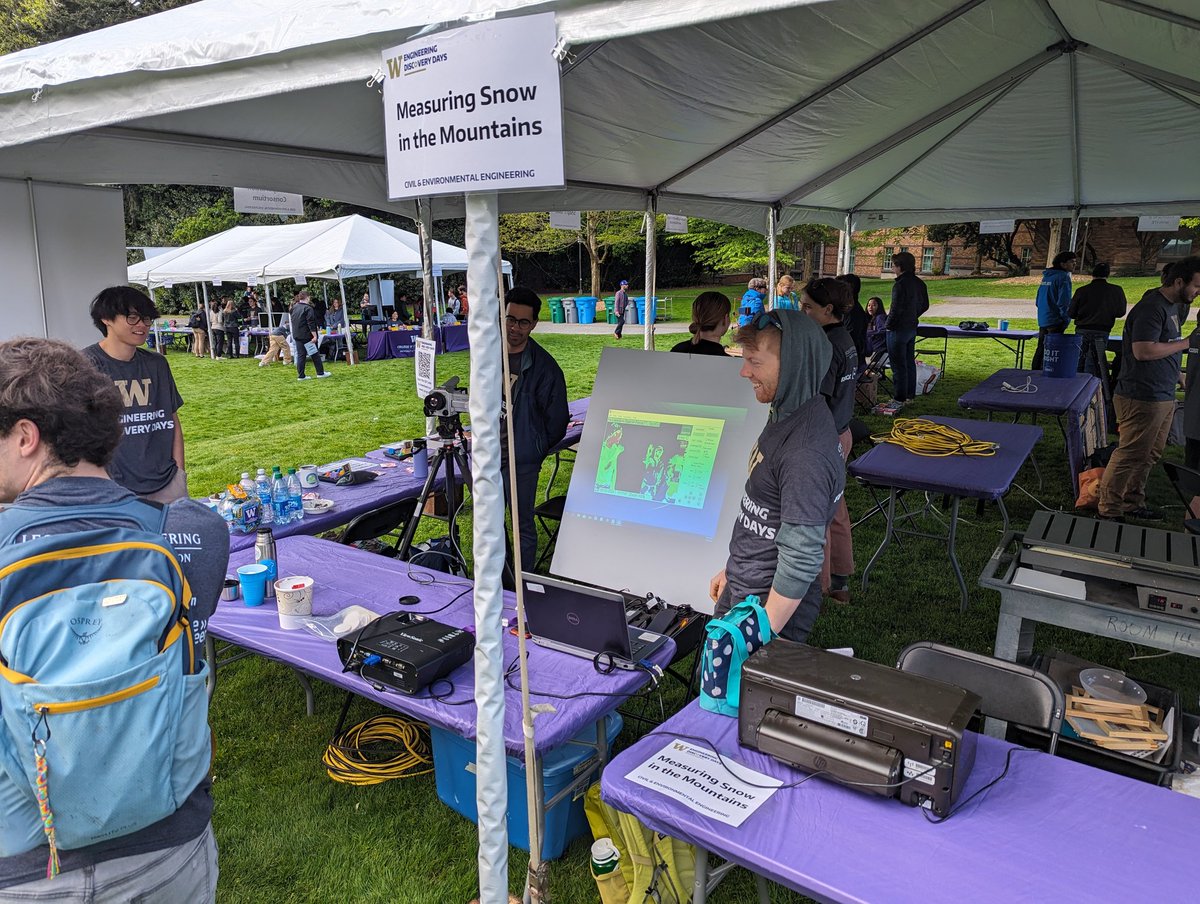 Huge shout-out to <a href="/uwmtnhydr/">Mountain Hydrology Research Group</a> for crushing it during <a href="/uwengineering/">UW Engineering</a>'s Engineering Discovery Days! At their #SciComm station, they show how IR cameras can be used to measure snow temp by taking IR portraits!

Mustache insulation study in my future? Maybe!