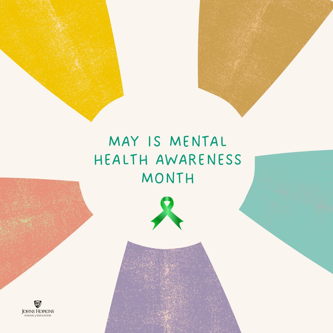 In May, we commemorate #MentalHealthAwareness Month, celebrating the commitment of our #jhusoe community to school and clinical counseling, as well as integrating mental health principles into education. Your dedication to our future's well-being is sincerely valued.