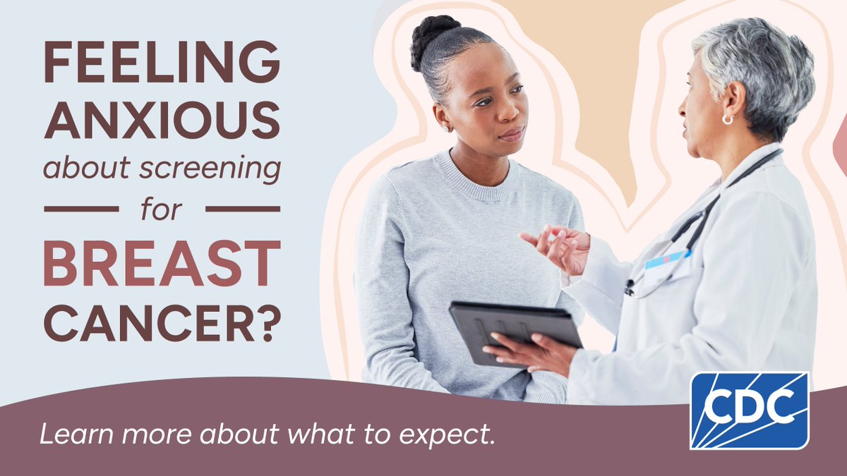 Feeling uncertain, anxious, or confused about getting screened for breast cancer? You’re not alone. Use CDC’s resources to guide you: bit.ly/3IXsiac