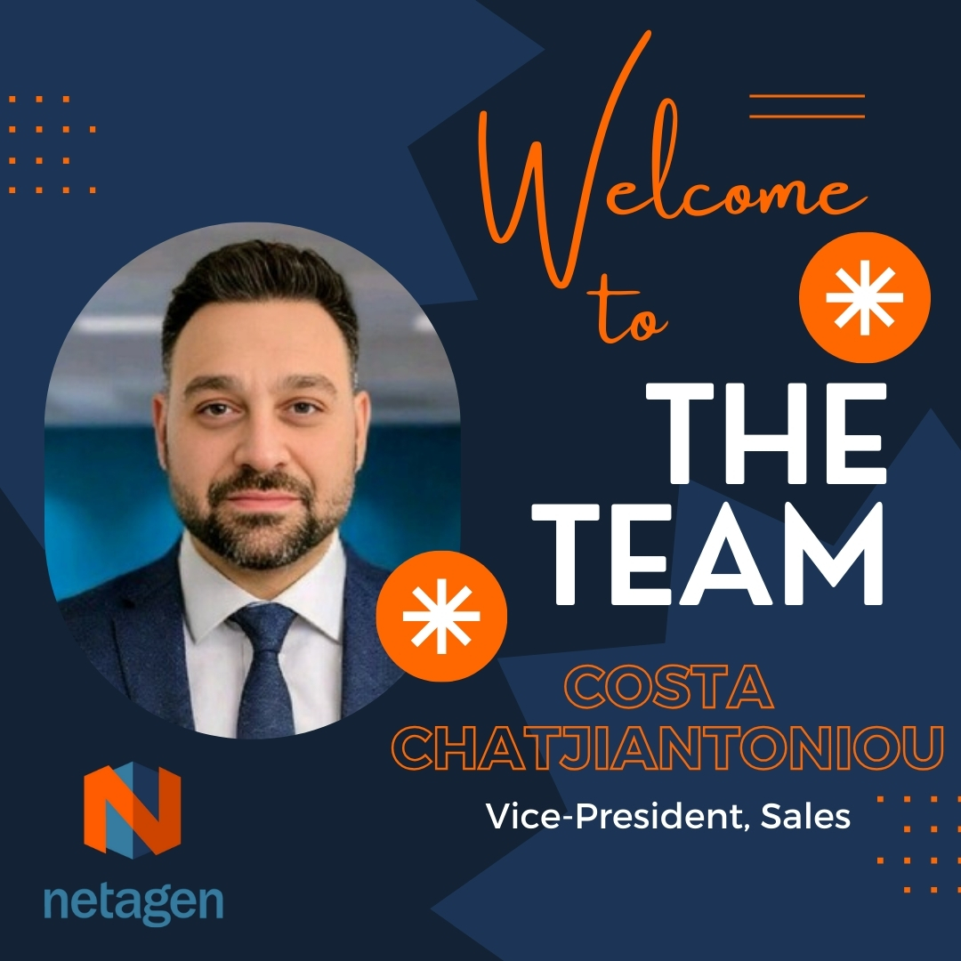 🌟 Exciting News Alert! 🌟

👋 Hey everyone! Join me in giving a warm welcome to our newest addition to the team, Costa Chatjiantoniou, who's stepping into the role of Vice President, Sales! 🚀
 #Netagen #WelcomeCosta #SalesGuru 🚀