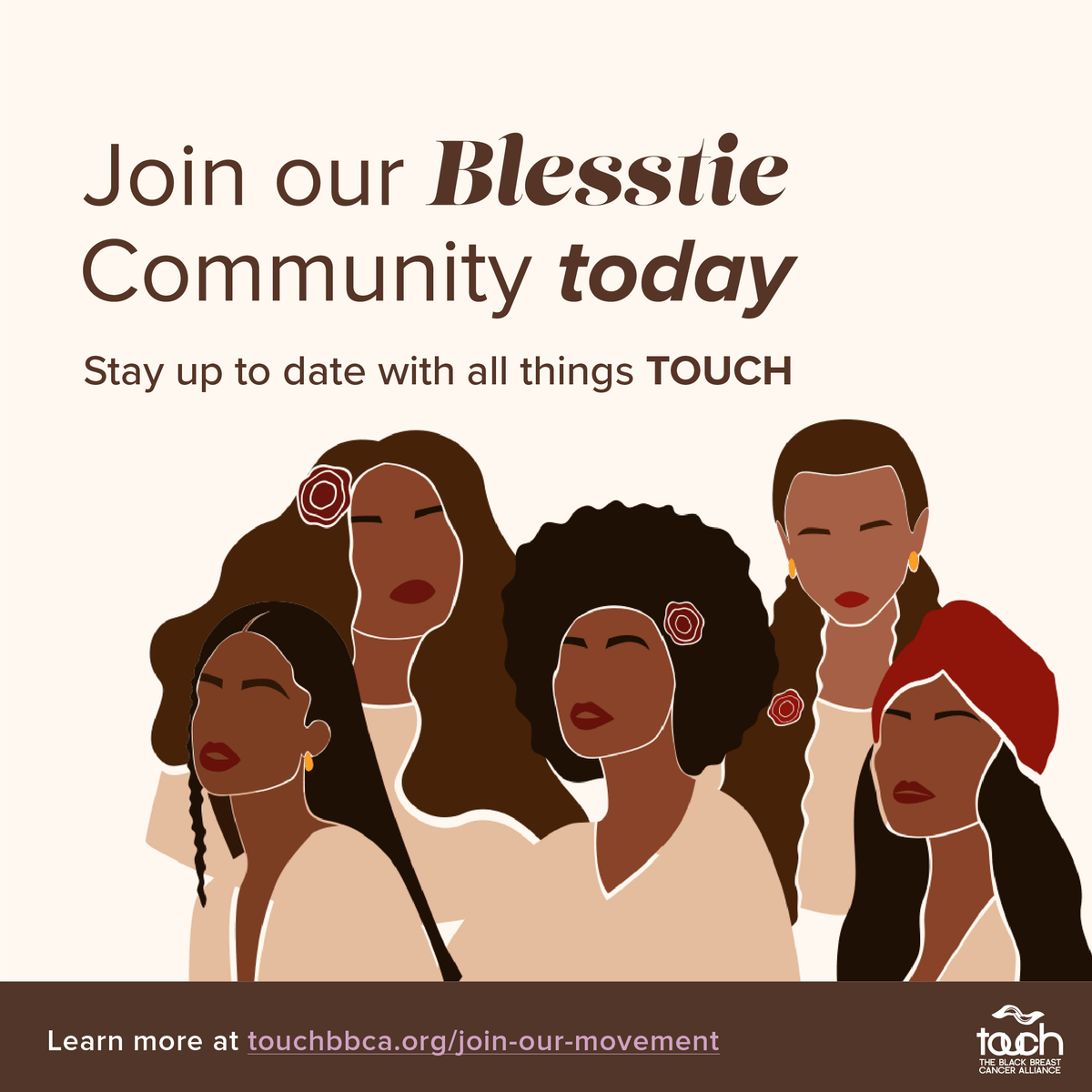 If you’re interested in learning the latest about our efforts to end Black breast cancer—or you’re just looking for information and resources, sign up to be part of our Blesstie community: touchbbca.org/join-our-movem…