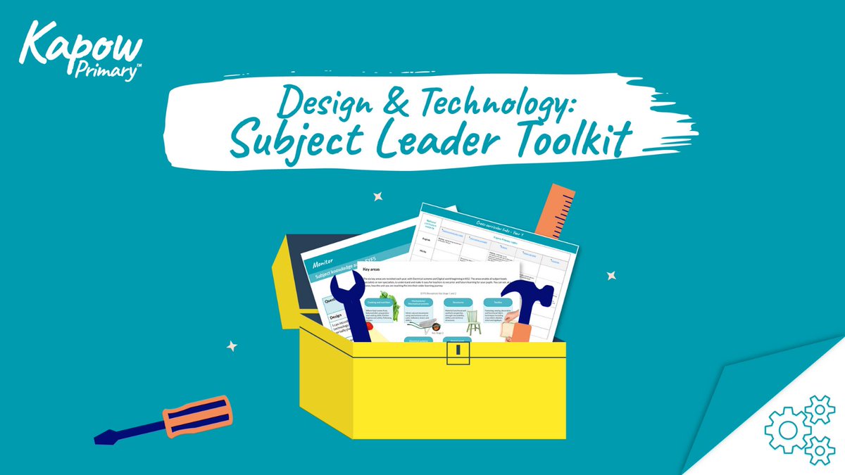 Do you find the demands of leading #DesignandTechnology a challenge?

Our #subjectleader toolkit is specially designed to help #PrimaryDT leads feel organised and confident in their role.

Find the toolkit here: ow.ly/v4FY50R5G5c