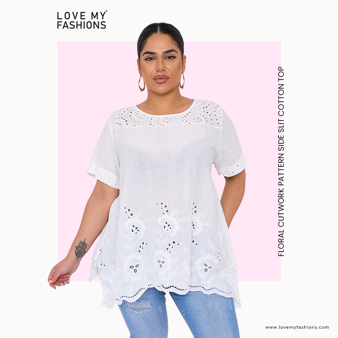 Embrace elegance with our Floral Cutwork Pattern Side Slit Cotton Top. Perfect for a sophisticated summer look.

Shop Now: bit.ly/3QpXXFy

#top #floralcutwork #womenstop #plussizefashion #lookoftheday #elegance #casualstyle #casualwear #latestfashion #lovemyfashions