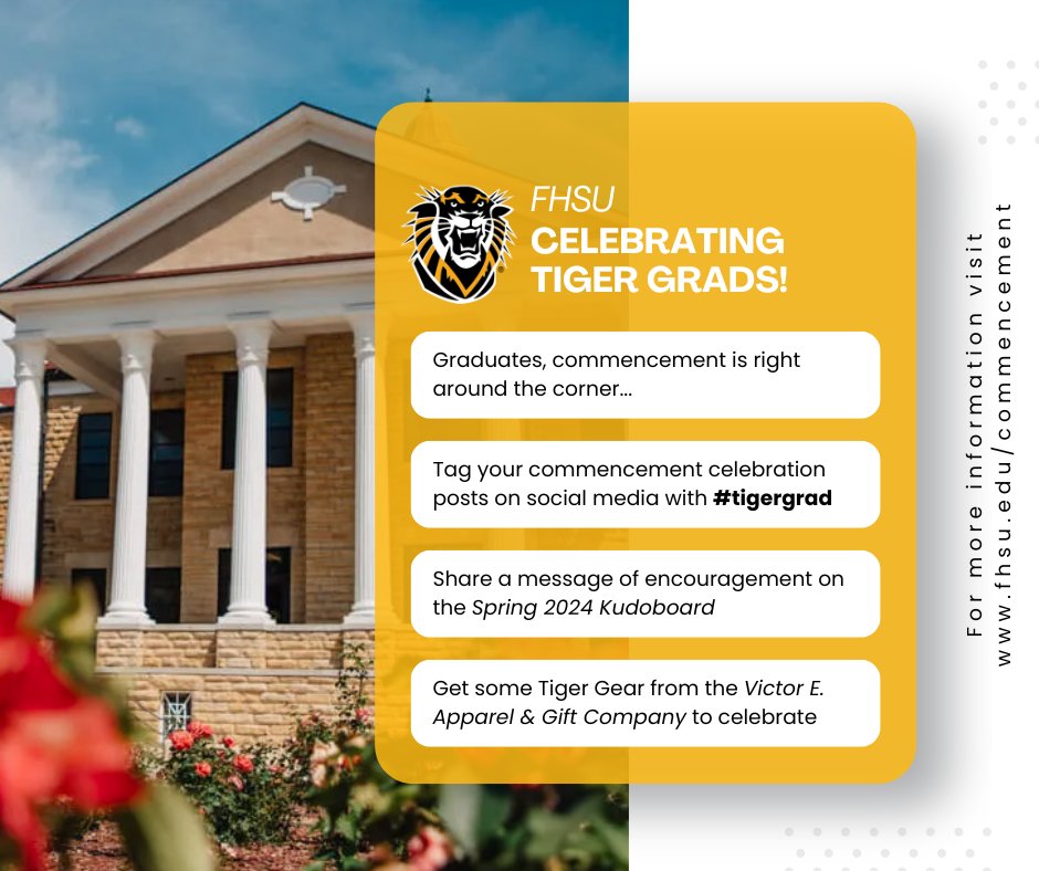 Commencement is right around the corner... Let's celebrate Tiger Grads! 🥳 Leave your best wishes and congratulations for our Spring 2024 graduates here: hubs.ly/Q02vCn5n0