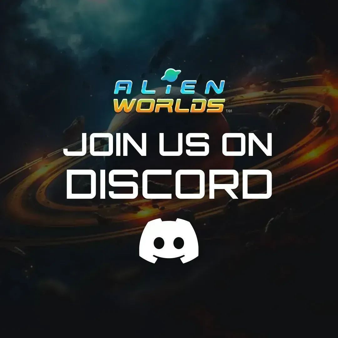 📢 Get ready for some Trivia, Explorers!👽 Xander, our host, invites you to our Discord server 👉 buff.ly/3TVWhpI Show up with your top-notch skills & challenge fellow enthusiasts, to win exciting #AlienWorldsNFT!🎊 Wishing everyone the best!🤞 #Play2Earn #WAXNFT #Web3