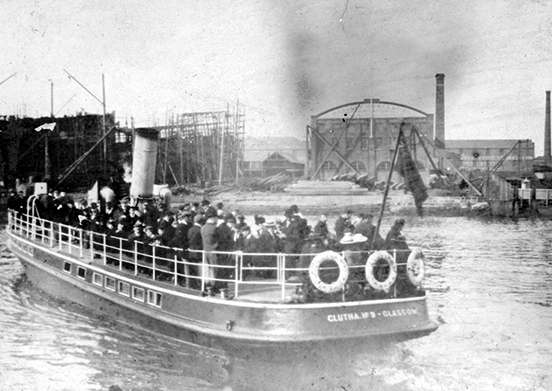 In 1884 four passenger ferries began operating on Clyde between Victoria Bridge and Whiteinch. The ferries were sold to Clyde Navigation Trust which also provided cross-river services including moving platform ferries at Finnieston and Whiteinch. Archive Ref: T-CN19/2/29B