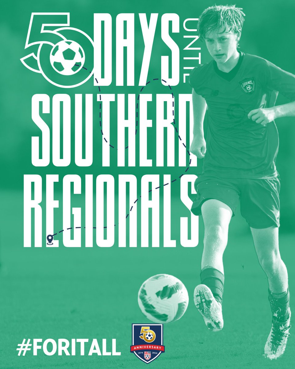 5️⃣0️⃣ days until the real adventure begins!

National Championships, presented by @NewYorkLife | #ForItAll | #RoadtoFL | @usyscups