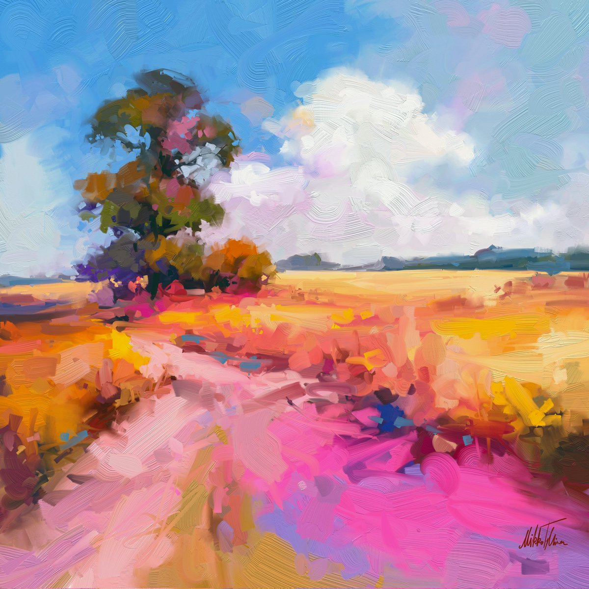 ~ Hot midday ~
Digital oil painting

#painting #artwork #landscape