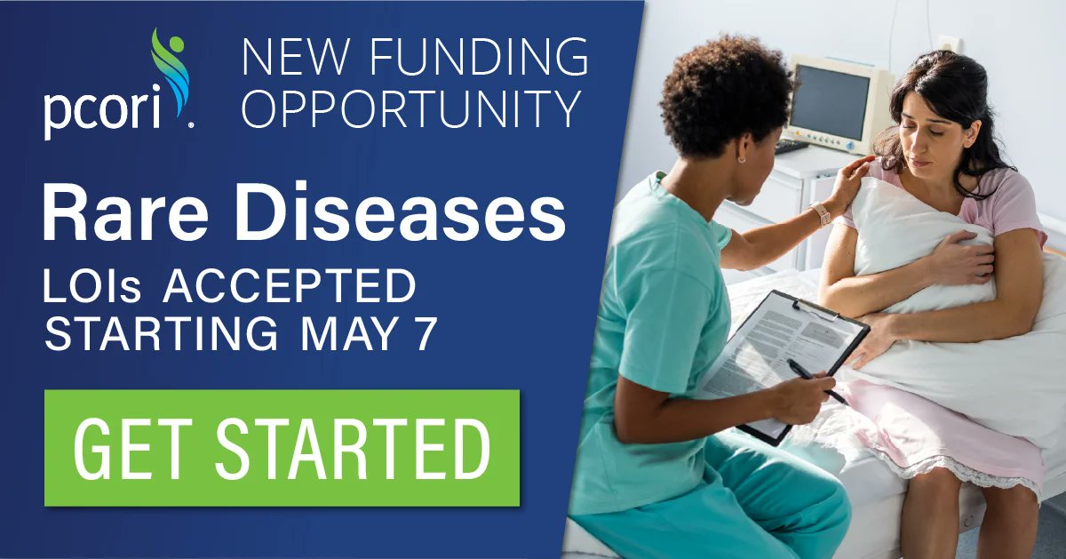 📢 New Research Funding Announcement 📷 Interested in proposing a patient-centered CER project on rare diseases? Check out @PCORI’s new Addressing Rare Diseases PFA! Up to $100M in available funding: pcori.me/3SFCmJl