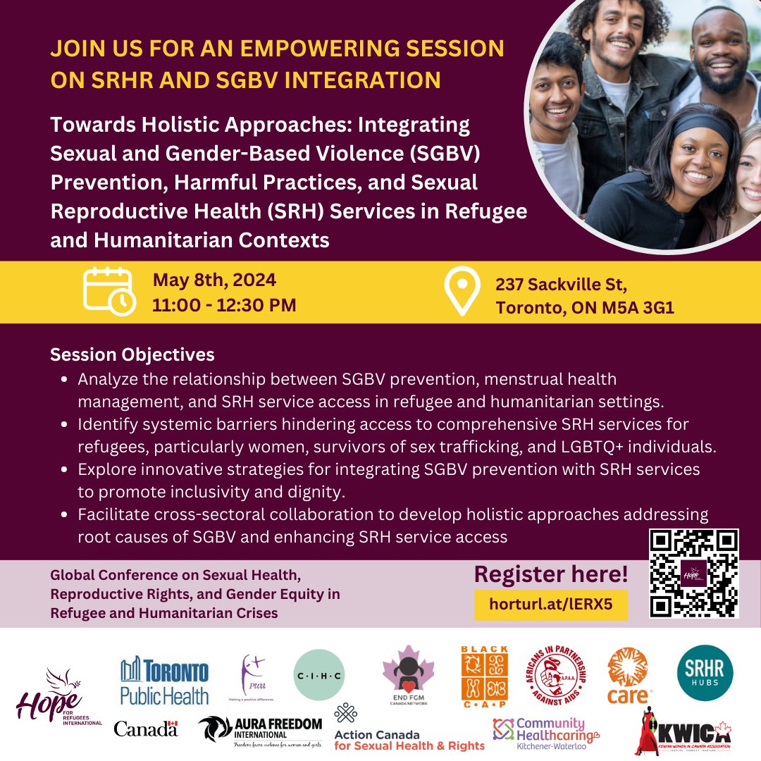 Join @BlessingsDigha at the Global Conference on Sexual Health, Reproductive Rights, and Gender Equity! With over 15 years of experience, Blessing is a trailblazer in gender equality and SRHR. Learn more: hopeforrefugees.org/conference-spe… #GenderEquality #SRHRForAllRefugees #RefugeeRights