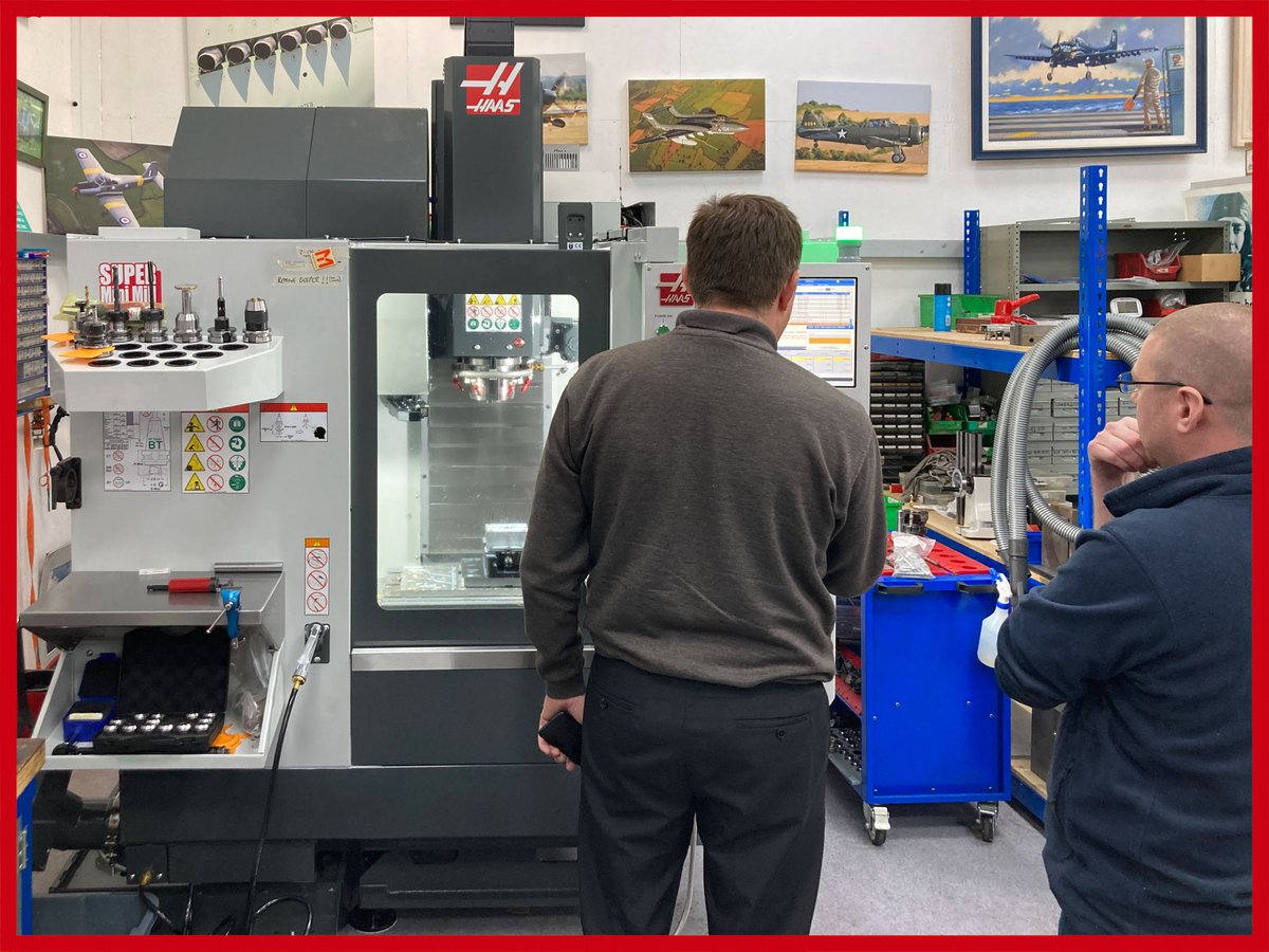 Kennet Aviation has just installed another Haas Super Mini Mill. Located in Bedfordshire, Kennet is an expert in vintage aircraft restoration and maintenance. Their skilled team has worked on everything from Spitfires and Hurricanes to Mustangs and Messerschmitts. #haascnc