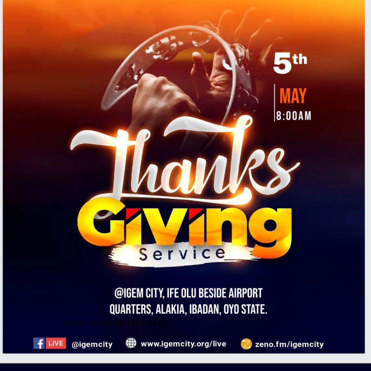 Psalm 92:1 - It is a good thing to give thanks unto the LORD, and to sing praises unto thy name, O most High. You are cordially invited to Thanksgiving service. #igem #thanksgivingservice #praises #gratefulheart