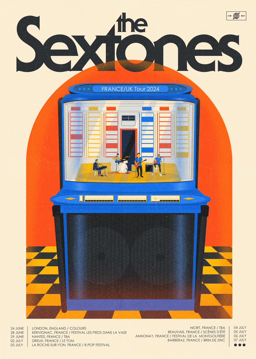 .@TheSextones in France and the UK this summer! Check out the first dates and stay tuned for more. Their “Love Can’t Be Borrowed” album produced by Mr Kelly Finnigan was one of the SOUL albums of 2023. Preorder the clear vinyl ltd Re recordkicks.com/product/the-se…
