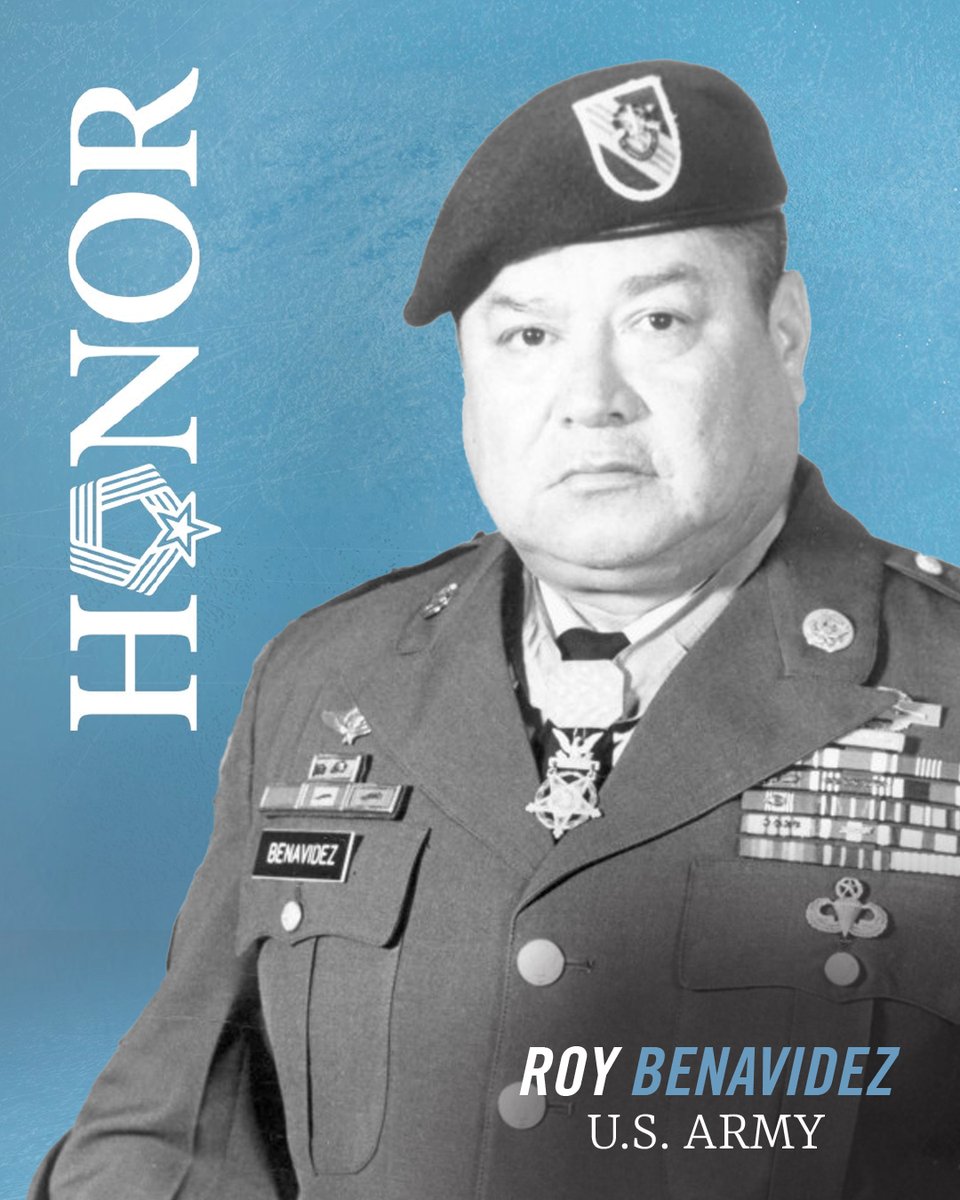 #OTD in 1968, Staff Sergeant Roy P. Benavidez earned the #MedalofHonor for his actions in Cambodia during the Vietnam War. Read his story here:

mohmuseum.org/medal_of_honor…