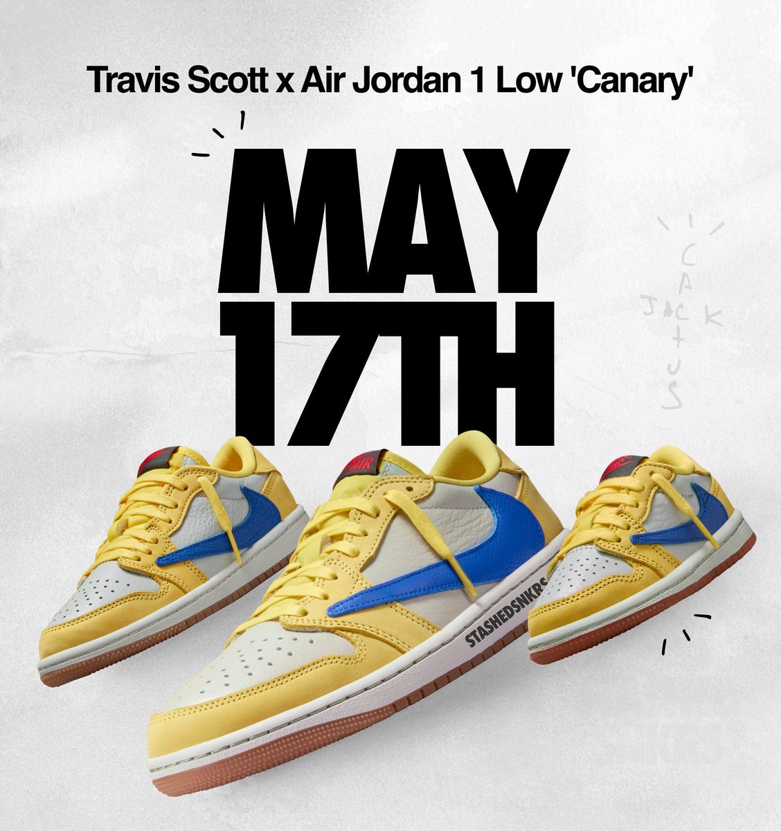 JustFreshKicks's tweet photo. Travis Scott x Air Jordan 1 Low “Canary” Releasing May 17th 🐤 https://t.co/caPSRBGmud https://t.co/CJ3q8JgLqE