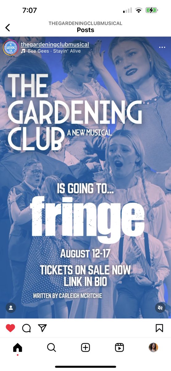 If you are going to the Edinburgh Fringe this summer, pay a visit to The Gardening Club!! It’s a clever pop-rock musical set in 1960s Georgia, where six women start a gardening club as a cover up for …. August 12-17 at SpaceUK #edinburghfringe #theatreproducer #westendtheatre