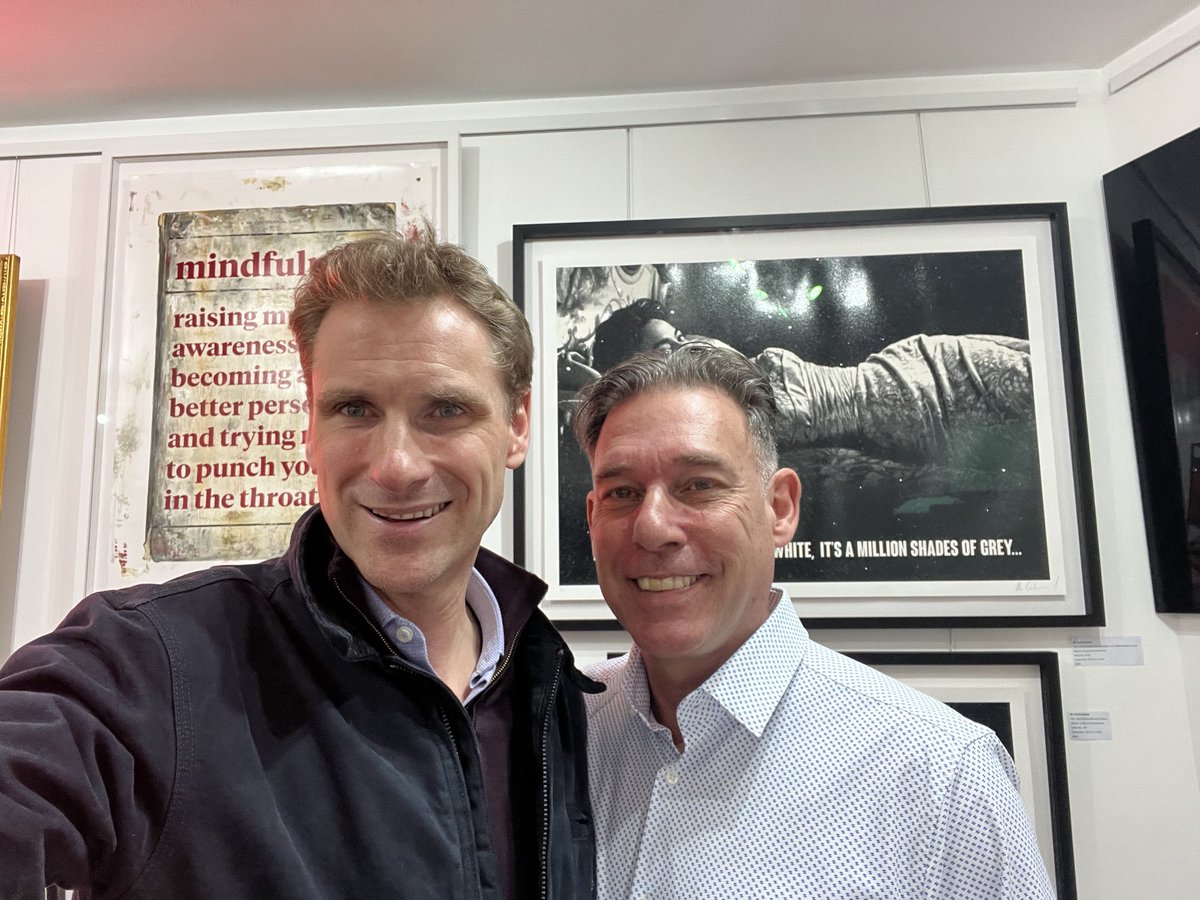 Great to be at Steven Roberson Art, a new fine art gallery just opened at 9 The Parade, Old Lodge Lane. Web: stevenrobertsonart.com. Same on Insta. Look him up!