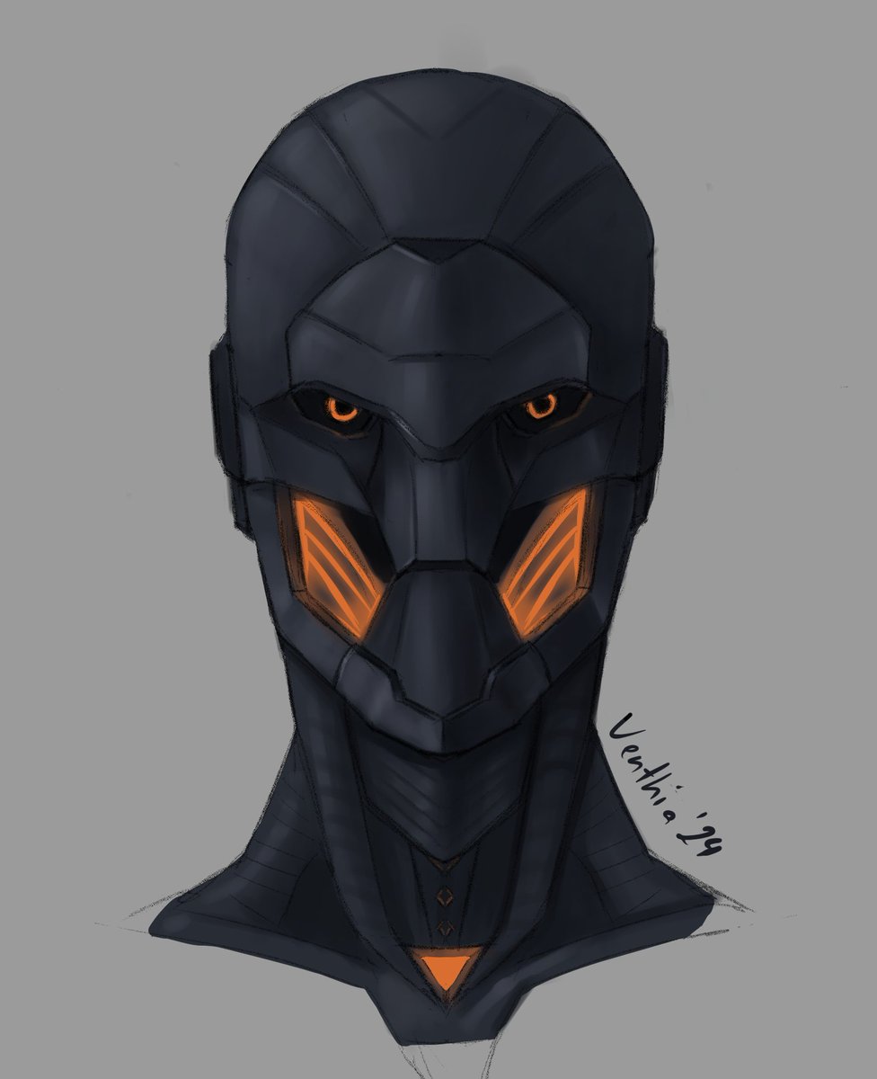 Here we go with the full head! Im happy how it turned out since I barely draw any Exos. Plan is doing a head ref sheet for Felwinter. (Doing a front, side and 3/4 head ) One day I would like doing like a small comic or a small writing with some suiting pics. #Destiny2