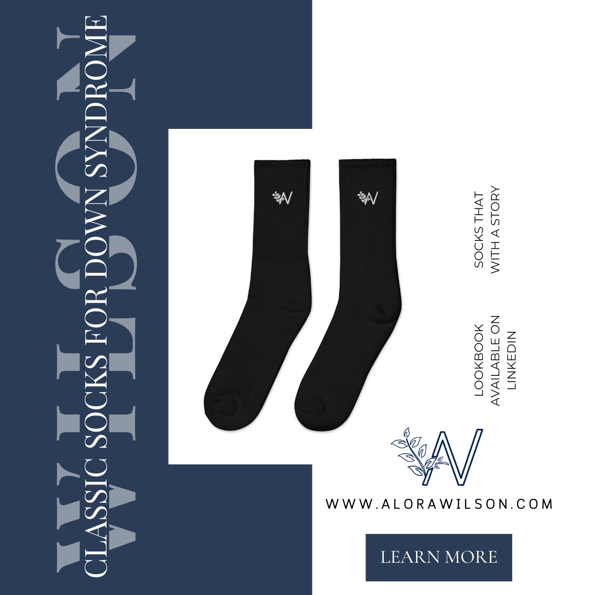 Inclusion, love, and fashion intertwine at Alora & Wilson. Join us in our mission to support and celebrate the Down Syndrome community. Every sock tells a story. What’s yours? #RockYourSocks #InclusiveFashion 🧦