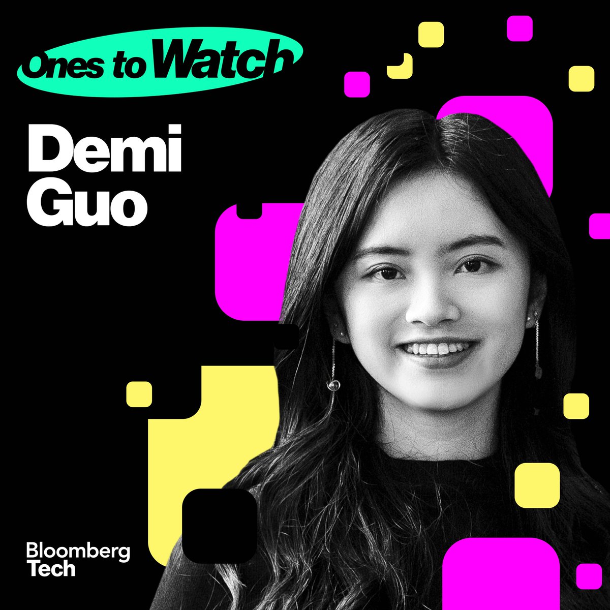 Our co-founder and CEO, @demi_guo_, was just named 'One to Watch' by Bloomberg @technology, and we agree. Keep an eye on us for what’s next 👀