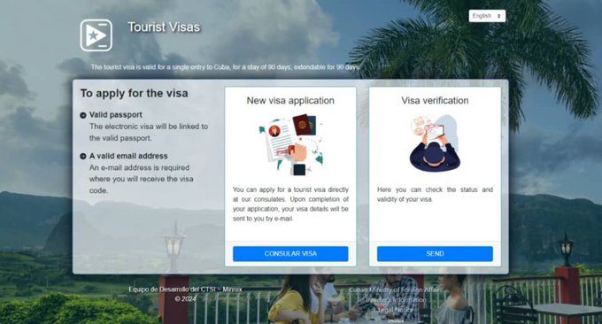 '#Cuba 🇨🇺lanza Evisa, nueva plataforma para la gestión de visas de turismo electrónicas' Durante mayo, nuestro país implementará un moderno sistema de gestión de visas de turismo electrónicas, denominado Evisa, con un servicio más eficiente y ágil. 🔗cubaminrex.cu/es/cuba-lanza-…