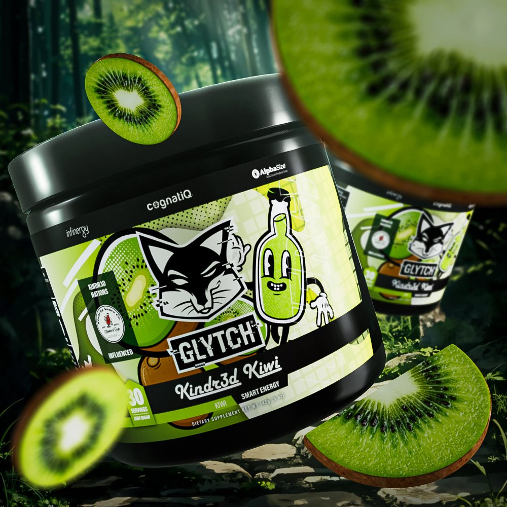 Experience the smooth taste of Kiwi in every sip with our flavor, influenced by @Kindr3dNations 🔥 Kindr3d Kiwi🥝 Whether you're gearing up for an intense gaming session or a workout at the gym, this refreshing beverage is designed to fuel your day! glytchenergy.com/energy/kindr3d…