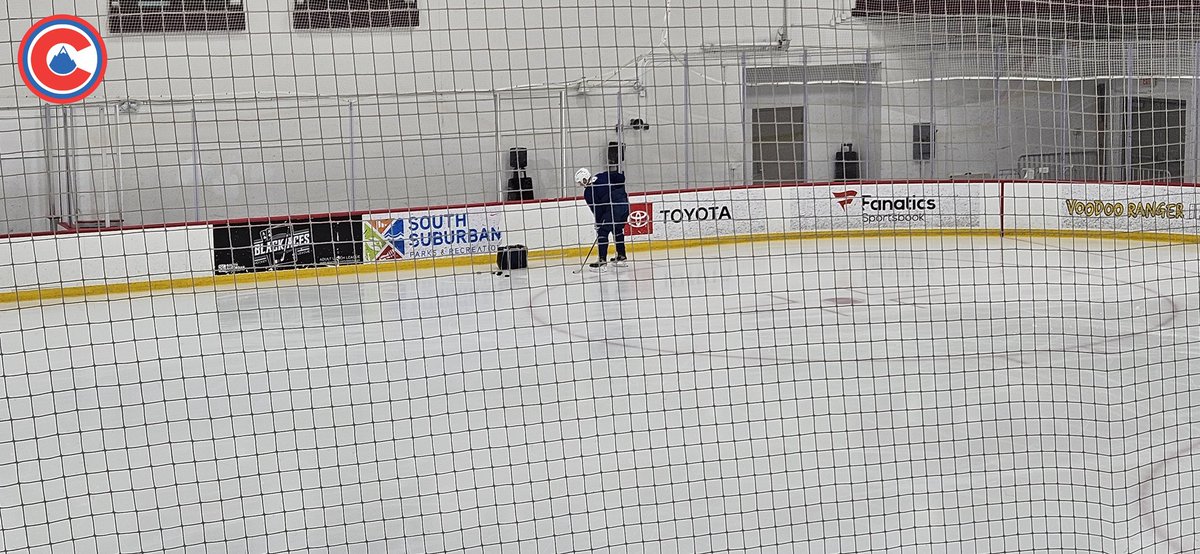 Thats a wrap for today. Landeskog did about 50 minutes on the ice. All lights skating but stuff that was stressful on the knees. Very encouraging stuff today. #Avs #GoAvsGo    @TheRinkColorado
