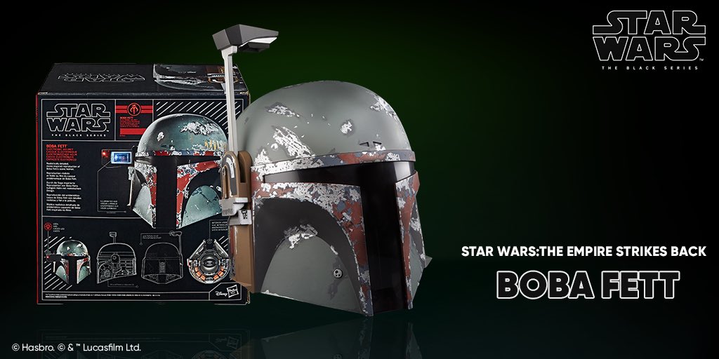 Become the galaxy's most feared bounty hunter with the #StarWars The Black Series Boba Fett Premium Electronic Helmet inspired by Star Wars: The Empire Strikes Back! Available now for pre-order on #HasbroPulse!