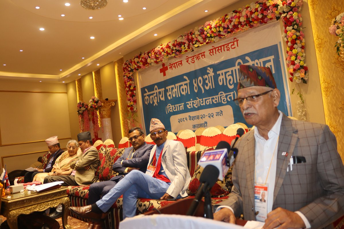 NepalRedCross's tweet image. #NRCS organized its 49th General Assembly to discuss its priorities, plan, budget  and amendments of constitution. About 250 delegates from all 7 provinces and 72 districts participated in the assembly. 
#powerofhumanity