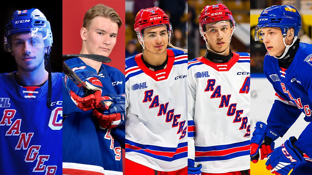 Former/Current Rangers will battle it out👀: @Firebirds (Rehkopf, Šalé, Ottavainen) will begin round two tomorrow against the @AHLWranglers who has #OHLRangers ties with Hunter Brzustewicz and Riley Damiani on their roster.