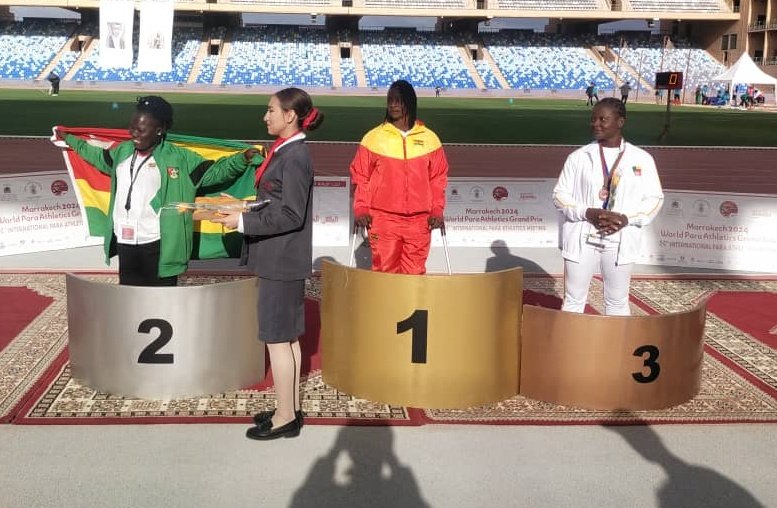 LidiBessi's tweet image. Un grand bravo👏👏 aux 3 para-athlètes #Kansa, #Kabissa et #Numedo qui ont dignement représenté le Togo au 8ème Championnat mondial de para-athlétisme, tenu du 26 au 28 avril 2024 à Marrakech au Maroc, en remportant une🥇d'or et 4🥈médailles d'argent.
Félicitations à vous
@GouvTg