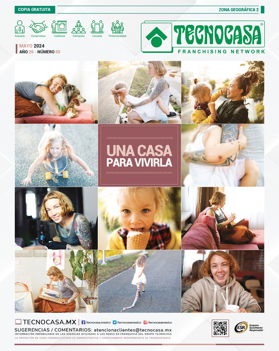 ¡Llegó Mayo con muchas oportunidades de crear tu nueva historia! 📗😁 Checa lo que hay en nuestra revista. 🟢🏡 #Tecnocasa #TecnocasaMexico #revista #mayo #inmobiliariadeconfianza