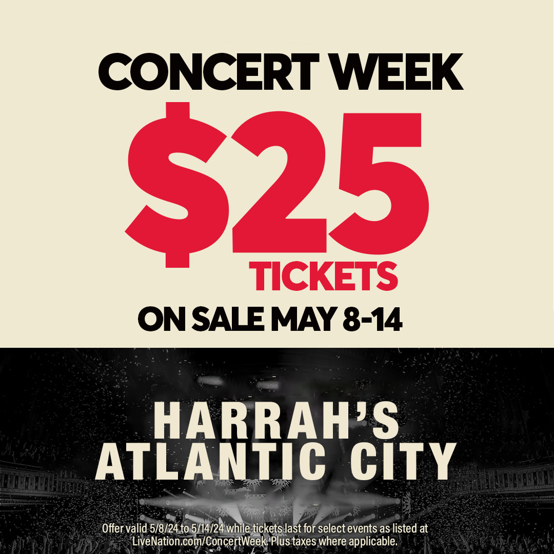 Get ready for Concert Week, May 8-14! $25 tickets to over 5,000 shows — that’s up to 75% off! It’s the perfect time to get concert and comedy tickets to see ALL your favorite artists live. For more information visit livenation.com/promotion/conc…
