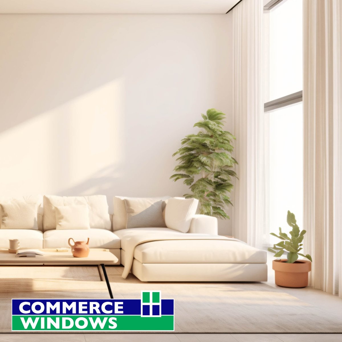 🌟 Let natural light flood into your living space with our energy-efficient windows from Commerce Windows. 

Not only do they brighten up your home, but they also help you save on energy bills!

Explore our range today and let the sunshine in. ☀️ 

#BrightIdeas #EnergySavings