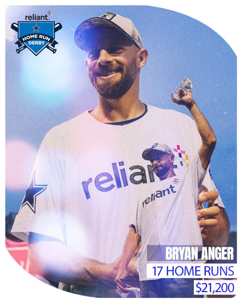Bangerz only 🏆 Bryan Anger took home the hardware at last night’s @reliantenergy Home Run Derby!