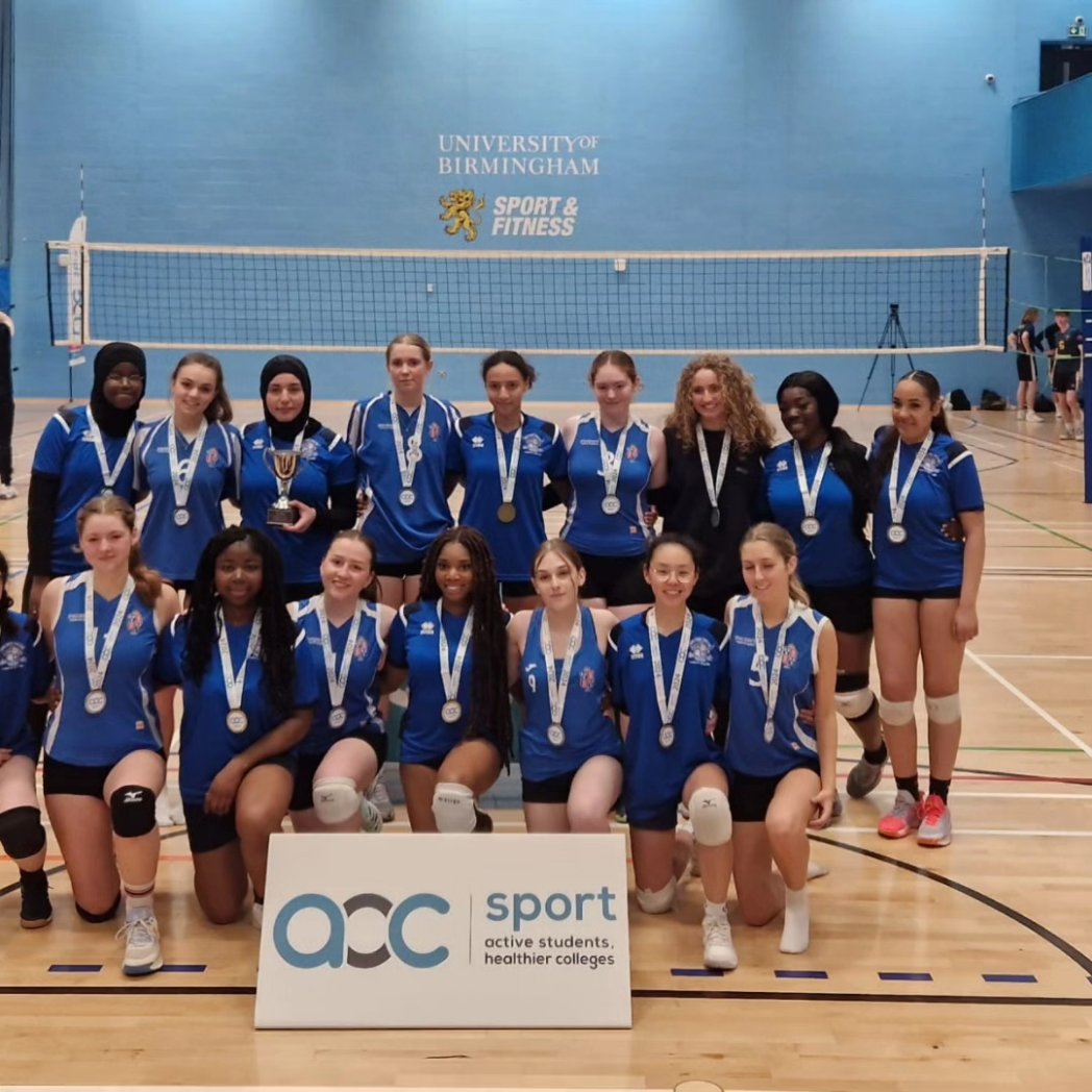 FIVE SET THRILLER 🏐 Congratulations to @loretocollegemcr who won the AoC Women's Volleyball National Cup Final against @kedst_sport tomorrow in a tense five set match, winning 16-14 in the 5th set! 👏