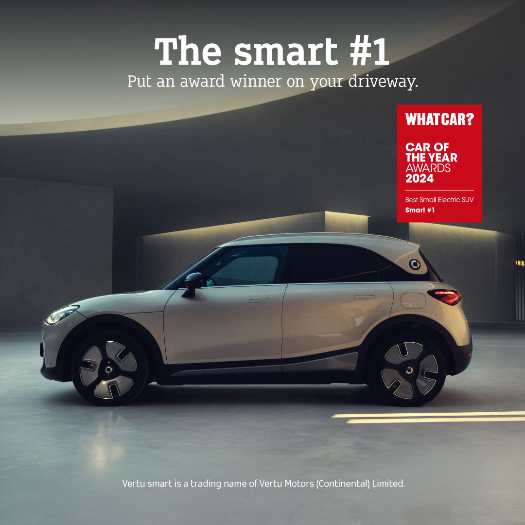 Experience the Whatcar? Best Small Electric SUV winner - the smart #1. Put an award winner on your driveway! VIEW OUR OFFERS - bit.ly/4bmQcrN #VertuMotors #smart #smart1