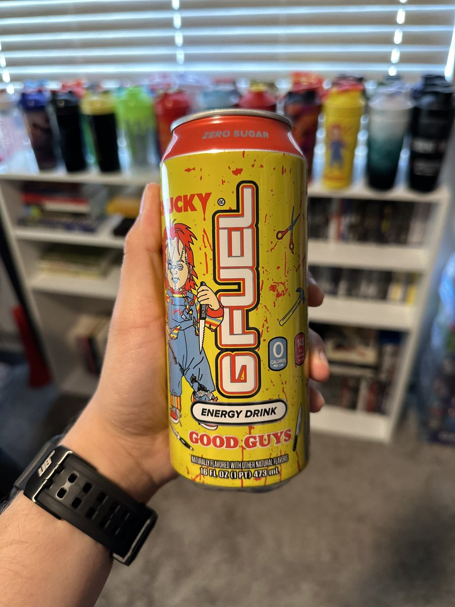 Feel like I’m getting a cold, but this #GFUEL has 50% of the daily recommended amount of Vitamin C. 🧠 @GFuelEnergy